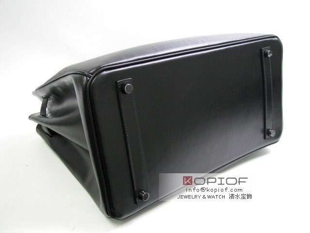 エルメス バーキン35ソーブラックボックスカーフ ブラック(金具:ブラック) her402